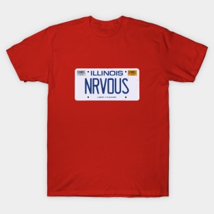 NRVOUS - Ferris Bueller Ferrari license plate T-Shirt